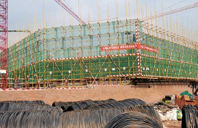 榮縣首個市民健身中心年底竣工，工程建設穩步推進